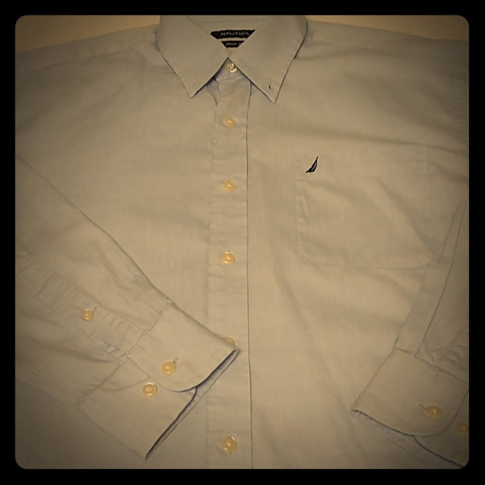 Men's long sleeve button down casual shirt